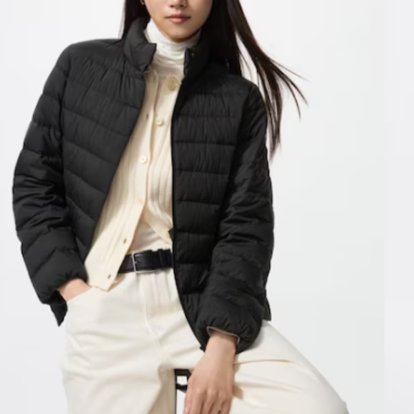 Uniqlo Women Ultra Light Down Puffer Jacket in Dark Charcoal Gray - Like New - Picture 2 of 16